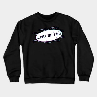 Ellipse Glitch - Lake of fire Crewneck Sweatshirt